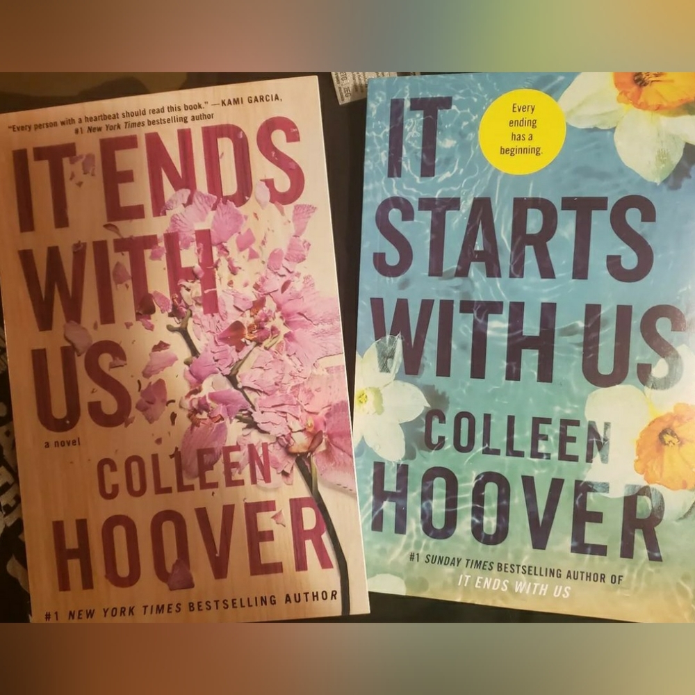 Colleen Hoover It Ends/Starts With Us paperback books
